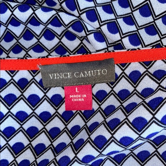 Vince Camuto Blue and White Boxy Blouse - Picture 10 of 10